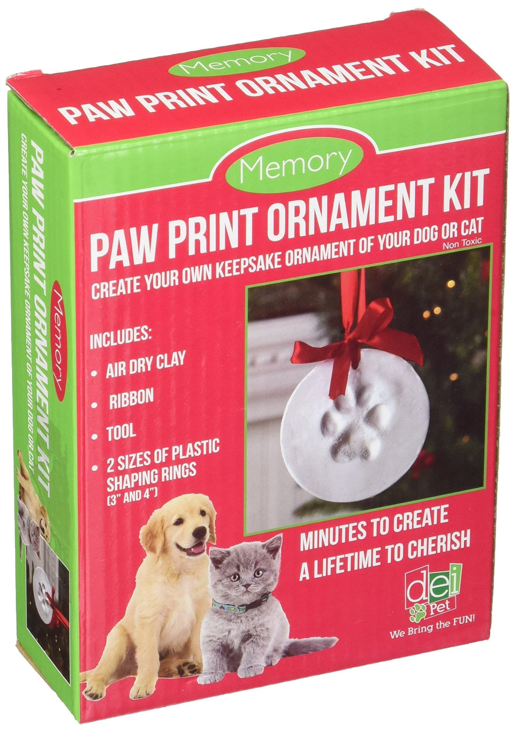 [Australia] - Santa's Lucky Dog Memory Paw Print Ornament Kit 