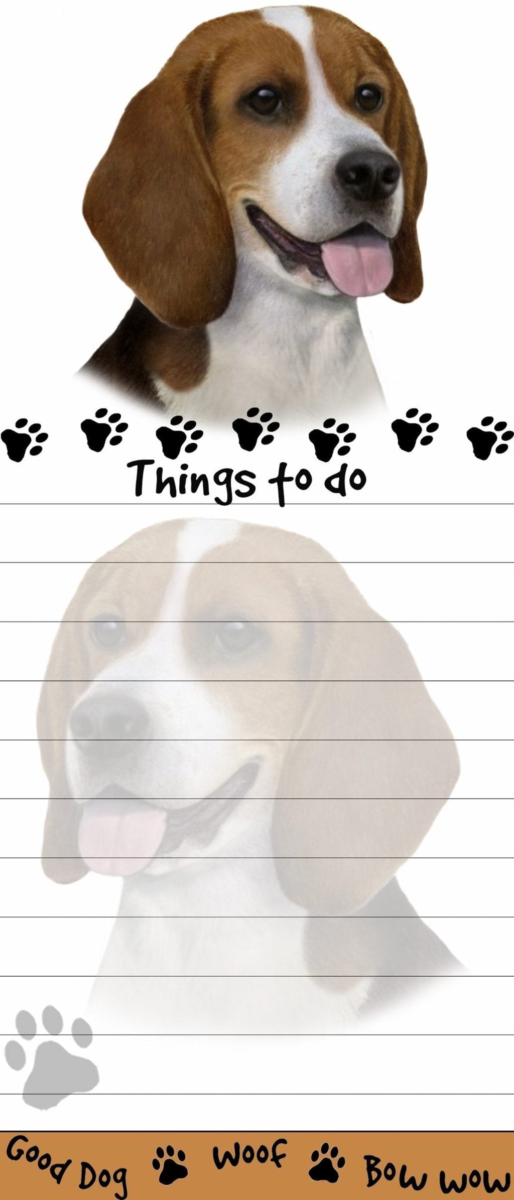 [Australia] - E&S Pets Magnetic Die-Cut Notepad, Beagle 