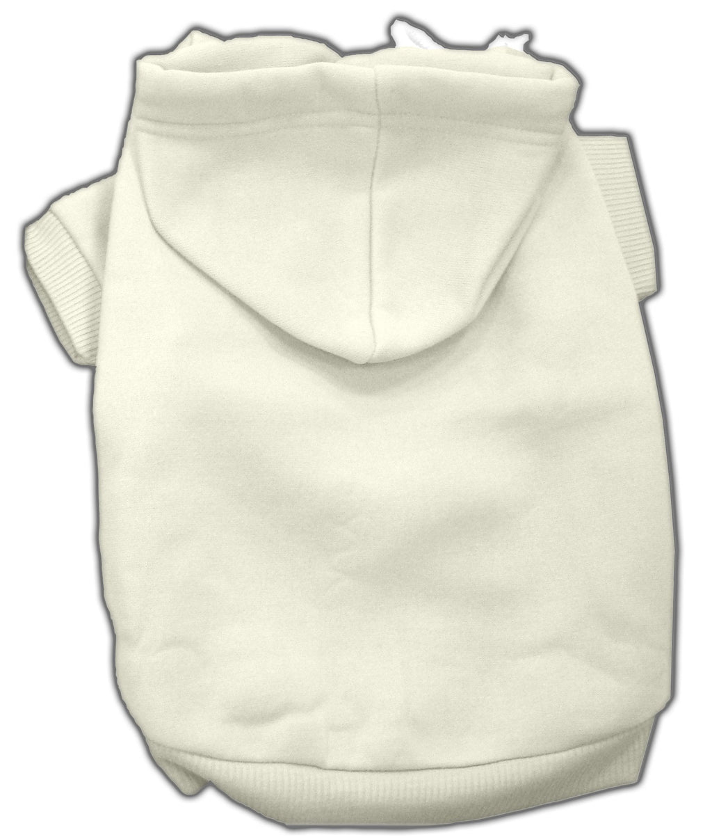 Mirage Pet Products 18-Inch Blank Hoodies, XX-Large, Cream - PawsPlanet Australia