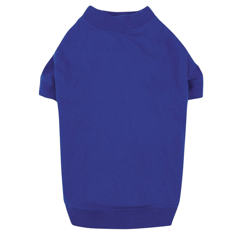 Zack & Zoey Basic Tee Shirt for Dogs, 10" X-Small, Blue - PawsPlanet Australia