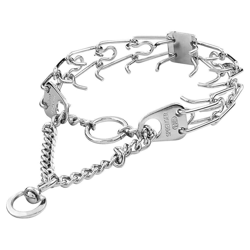 Herm Sprenger 2.25 Chrome Pinch / Spike / Prong Collar Small - PawsPlanet Australia