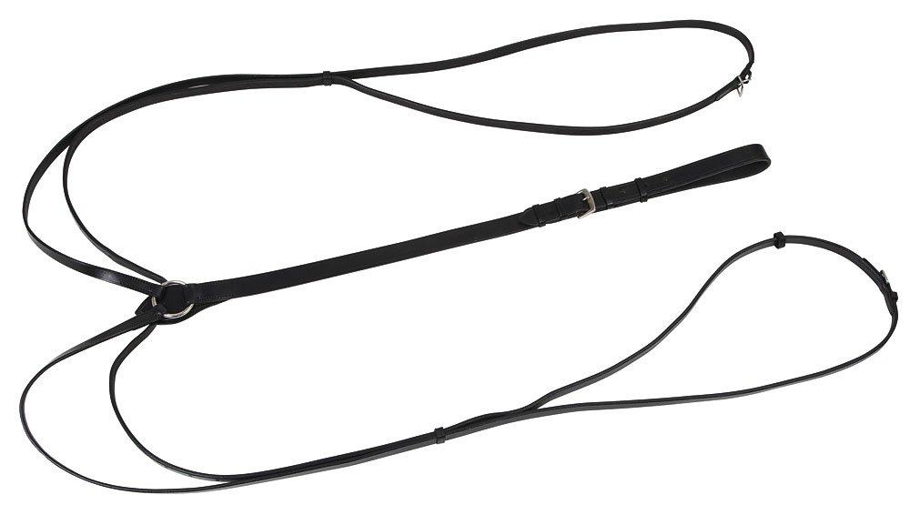 Kerbl Triangular Vienna Reins black pony - PawsPlanet Australia