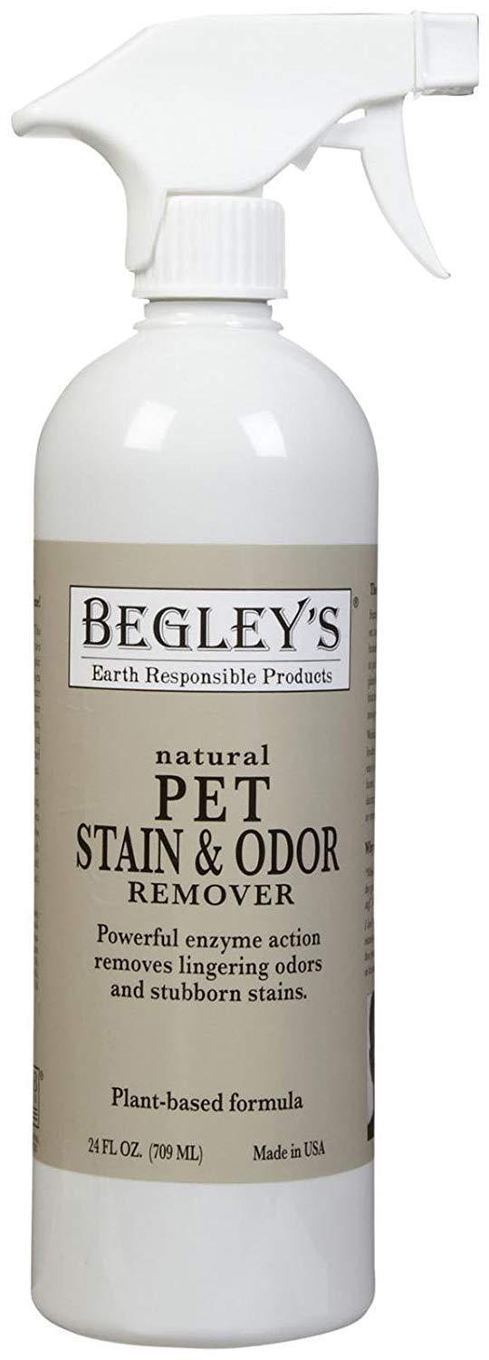 [Australia] - Begley's Best Natural Pet Stain and Odor Remover - 24 Ounce - Environmentally Responsible Plant-Based Formula, Cleans Tile, Wood, Carpet, and Upholstery 1-Pack 