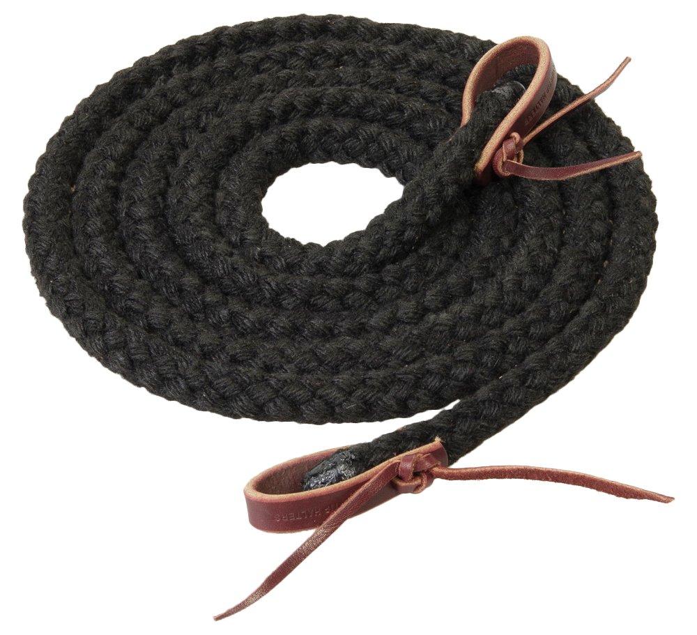 Weaver Leather Silvertip Hollow Braid Roper Rein 5/8-Inch x 8-Feet Black - PawsPlanet Australia