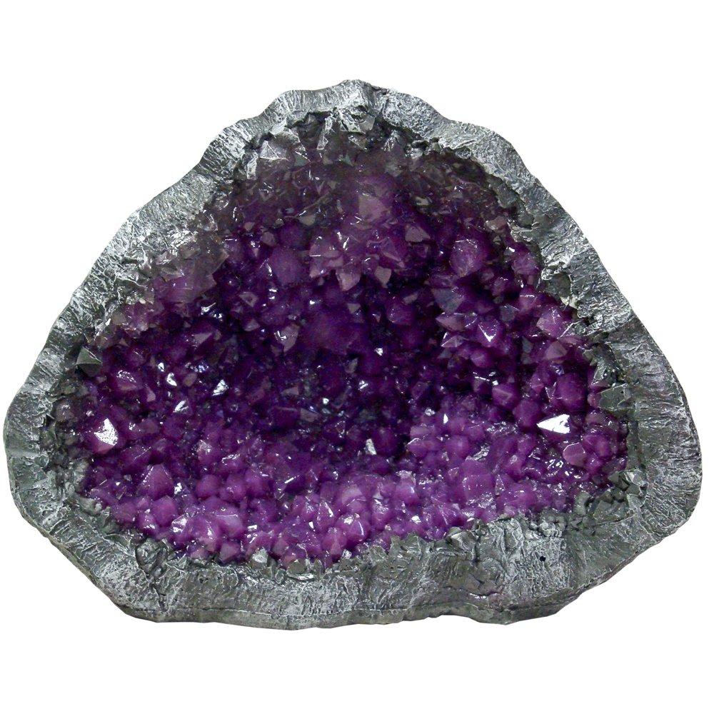 Blue Ribbon Exotic Environments Hand-Crafted Geode Stone Replica Purple - PawsPlanet Australia