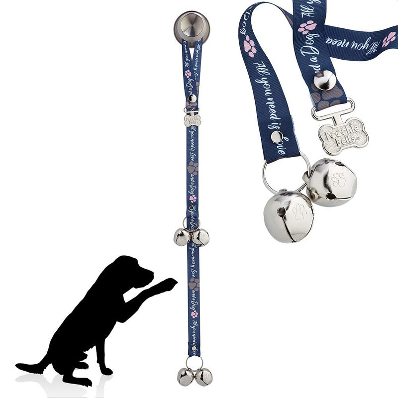 PoochieBells The Original Dog Potty Training Doorbell for Puppy & Dog Housebreaking and training, Classic Collection, Made in USA All You Need is Love and a Dog - PawsPlanet Australia