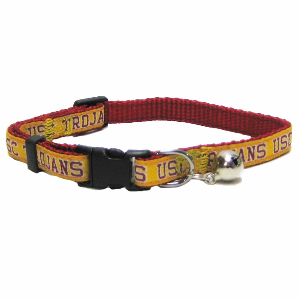 [Australia] - Pets First Collegiate Pet Accessories, Cat Collar, USC Trojans, One Size 