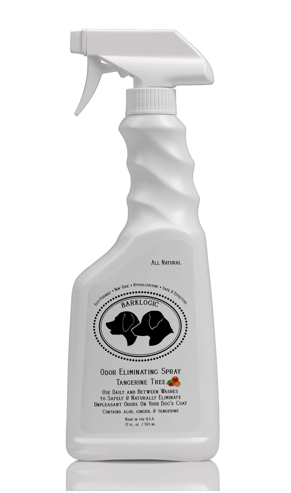 BarkLogic Natural Daily Pet Odor Eliminating Spray, 17 oz Tangerine Tree, Safely & Naturally Deodorizes - Spray is Sulfate Free, Phthalate Free, Vegan & Has No Artificial Fragrances - PawsPlanet Australia