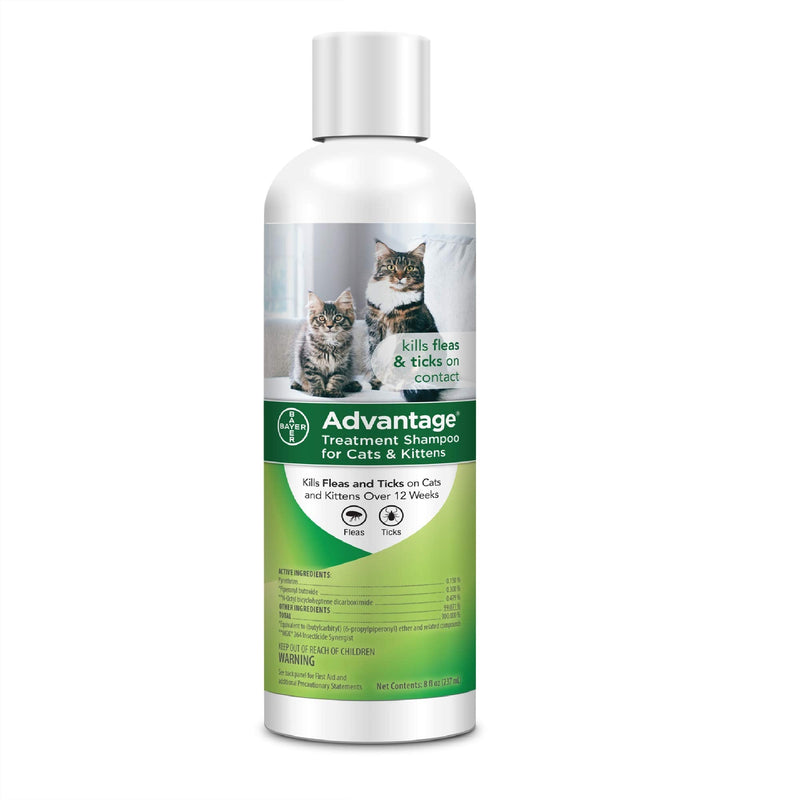 Advantage Flea and Tick Treatment Shampoo for Cats and Kittens, 8 oz - PawsPlanet Australia