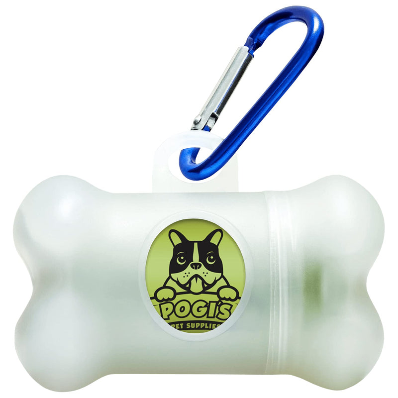 Pogi's Poop Bag Dispenser - Includes 1 Roll (15 Dog Poop Bags) - Scented, Leak-Proof, Extra Thick Poop Bags for Dogs Basic - PawsPlanet Australia