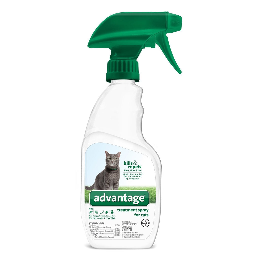 Advantage Flea and Tick Treatment Spray for Cats, 12 oz - PawsPlanet Australia