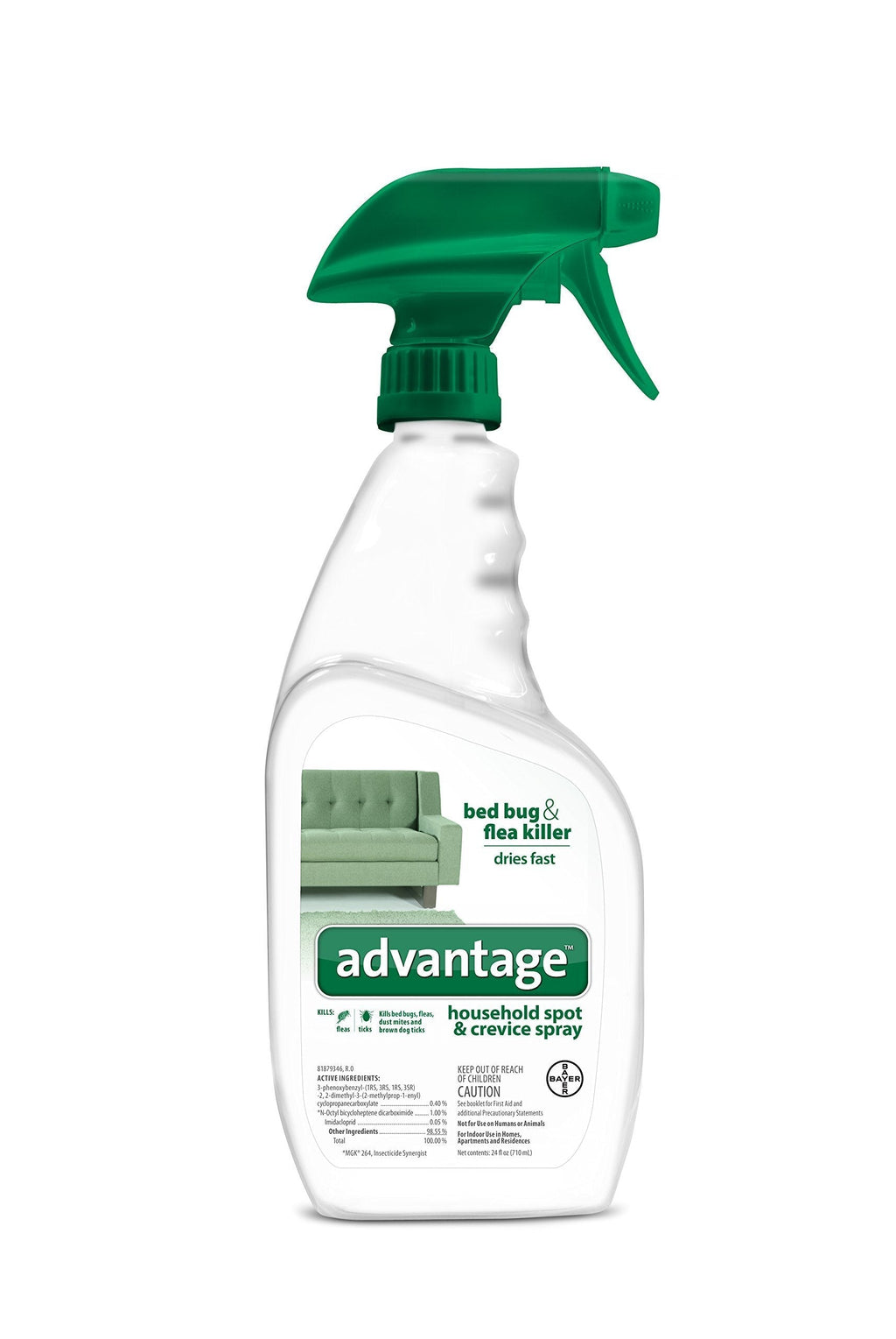 Advantage Flea, Tick, Dust Mite and Bed Bug Spot and Crevice Spray, 24 oz - PawsPlanet Australia