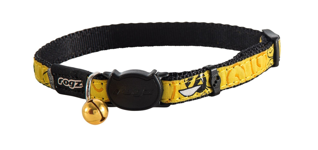 [Australia] - Rogz Kittyrogz Safeloc Buckle Collar Fancycat Large Bumble Bees 