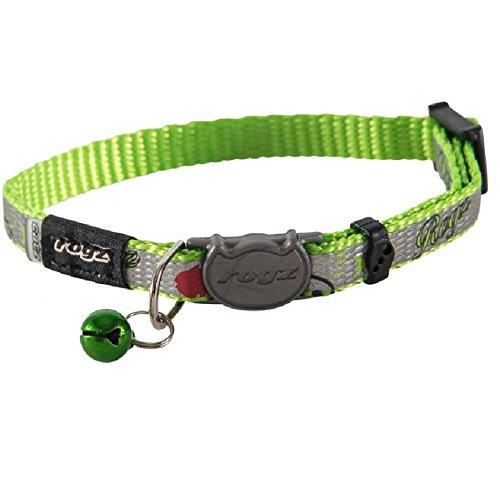 [Australia] - Rogz Cat Collar Breakaway Reflectocat - Small 6in-9in Neck - Lime 