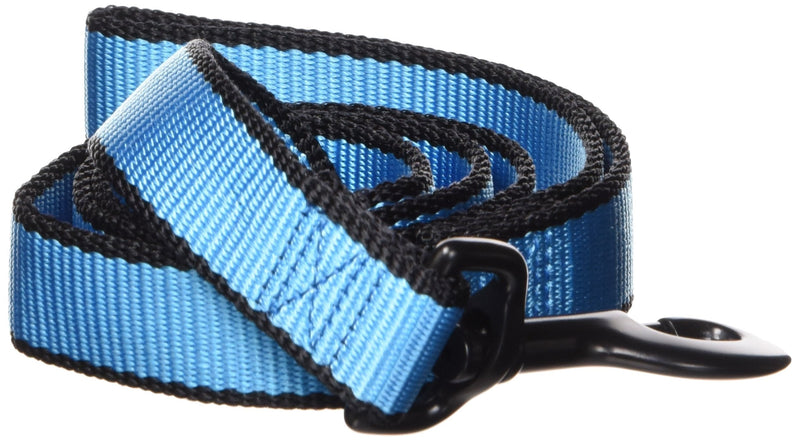 [Australia] - Hamilton SLO 4 NEBLBK Single Thick Dog Leash with Trim, 1" x 4', Neon Blue 