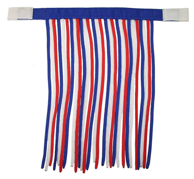 Derby Originals Patriotic Horse Fly Veils/Fringes, Red/White/Blue, Full - PawsPlanet Australia