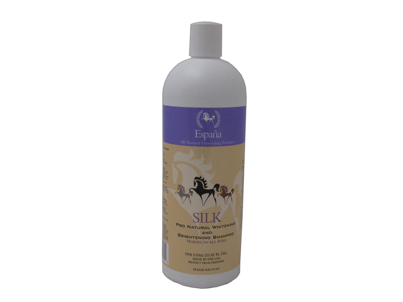 [Australia] - Espana Silk ESP0315E Specially Formulated Silk Pro Whitening and Brightening Shampoo for Horses 1L-33.82 Ounce Horse 