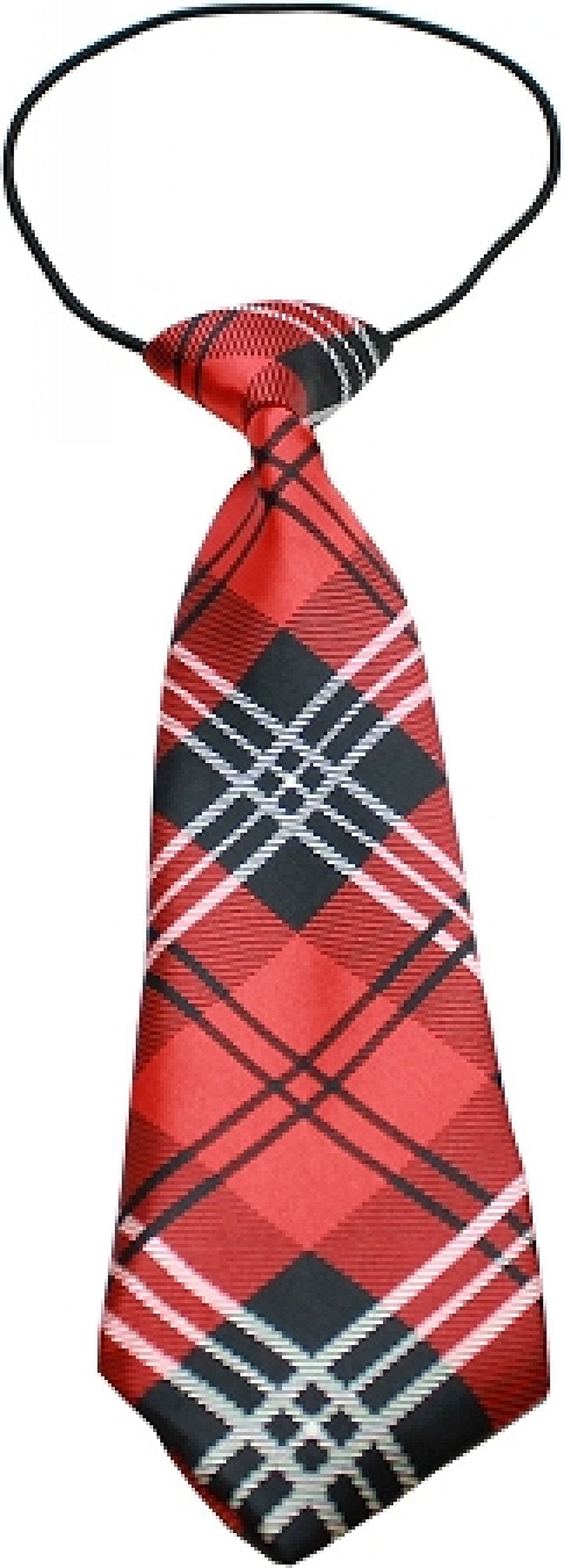 Mirage Pet Products 46-09 Plaid Red Big Dog Neck Tie, Large - PawsPlanet Australia