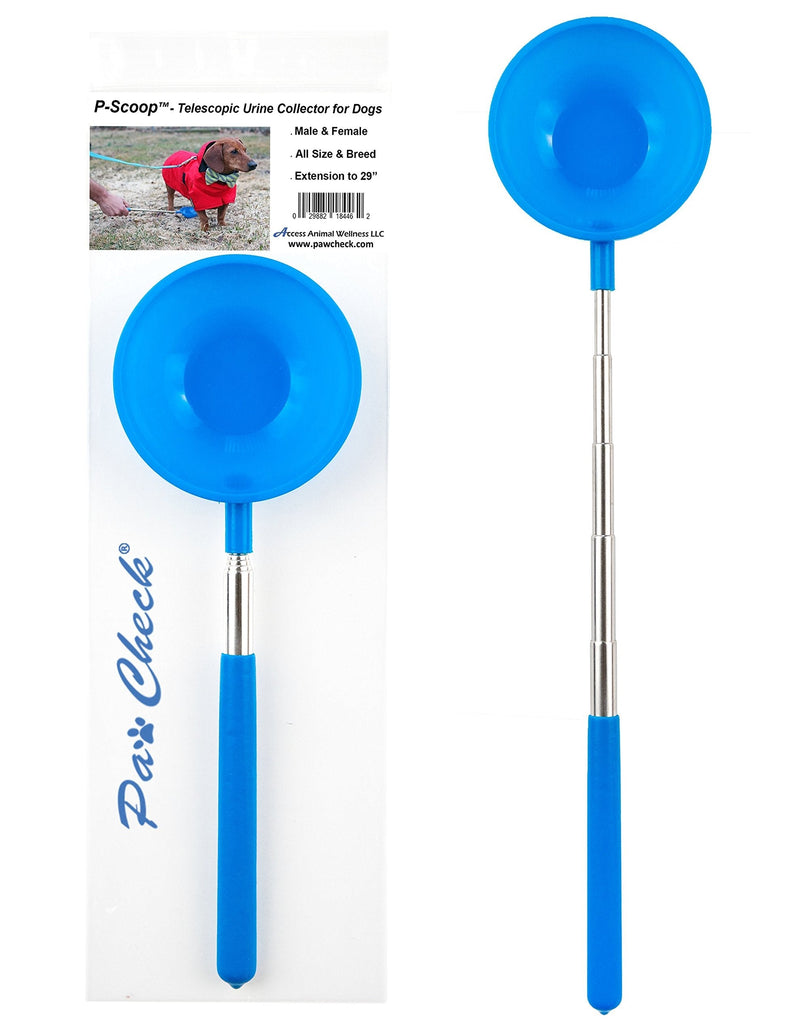 PawCheck P-Scoop Dog Urine Collector - Telescopic Dog Urine Catcher extends to 29" - PawsPlanet Australia