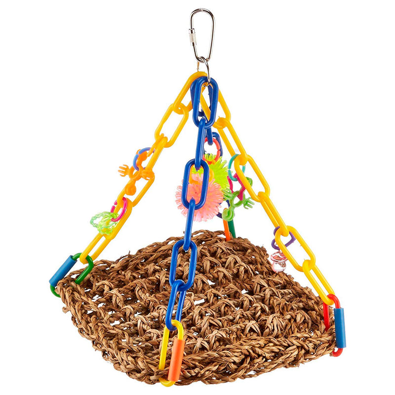 Super Bird Creations SB747 Mini Flying Trapeze Bird Toy, Small Bird Size, 6” x 7” x 9” - PawsPlanet Australia