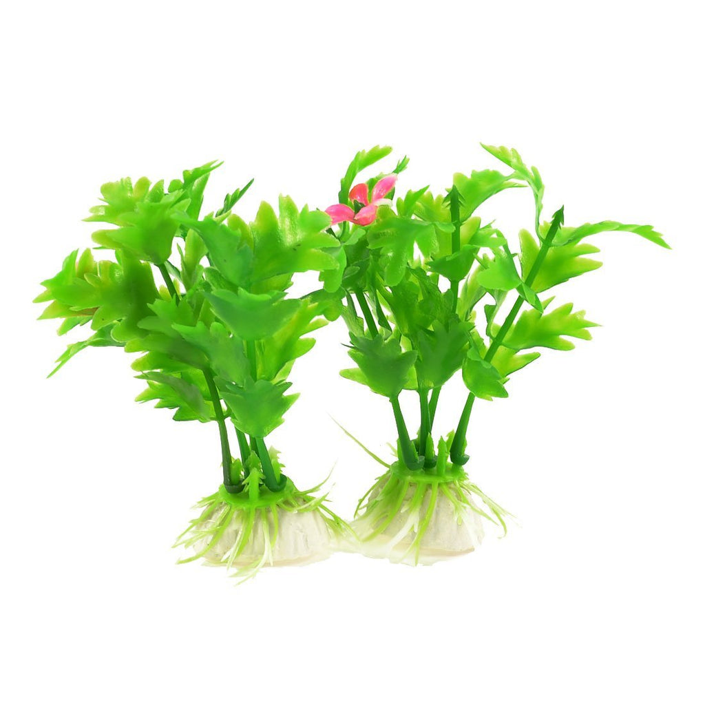 [Australia] - uxcell Fish Tank Plastic Underwater Decor Plant Grass, 3.5-Inch, Green 