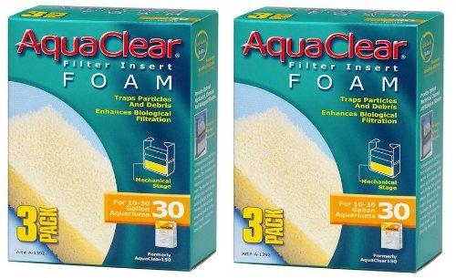 [Australia] - Aquaclear Foam Inserts, 3-Pack (6-Pack, 30-Gallon) 