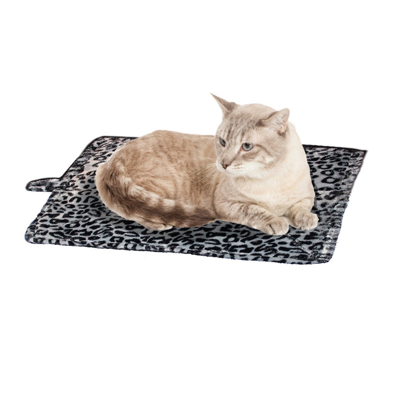 [Australia] - Cat Bed - Purrfect Thermal Cat Mat Leapord Prints Gray Leopard 