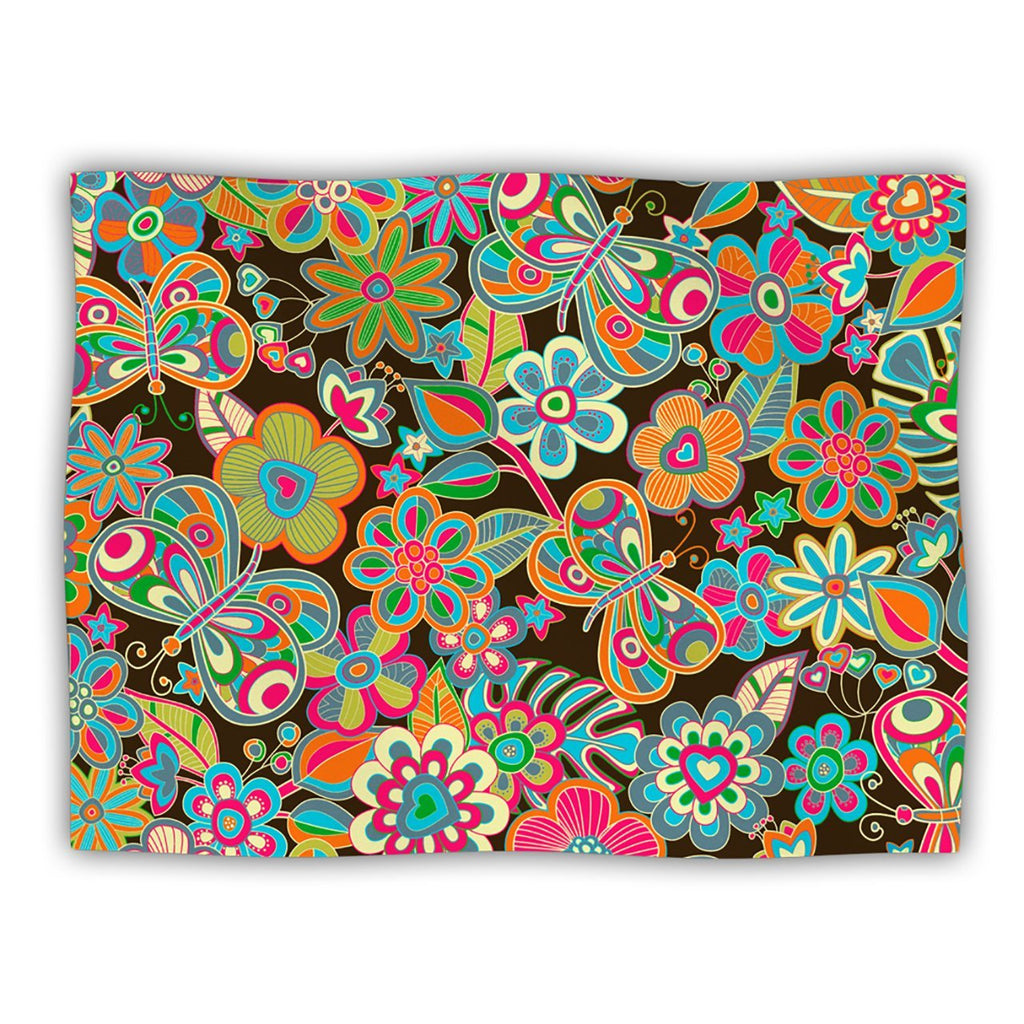 [Australia] - KESS InHouse Julia Grifol 'My Butterflies and Flowers' Dog Blanket, 40 by 30-Inch 