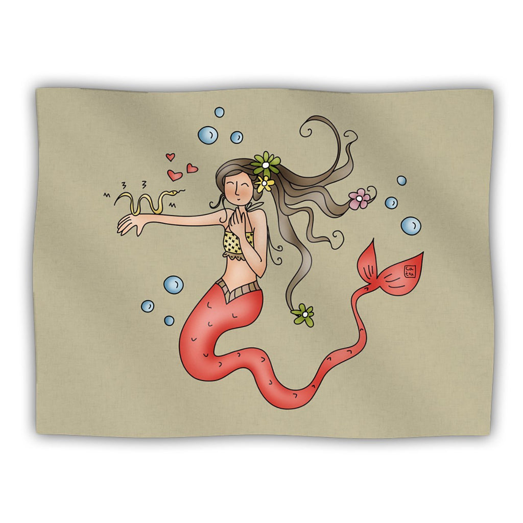[Australia] - KESS InHouse Carina Povarchik Mermaids Lovely Dog Blanket, 60 by 50-Inch 