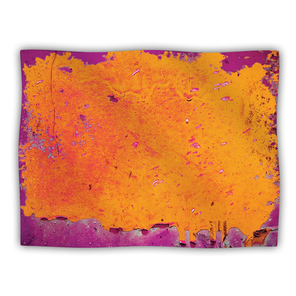 [Australia] - KESS InHouse Iris Lehnhardt Orange Purple Paint Dog Blanket, 60 by 50-Inch 