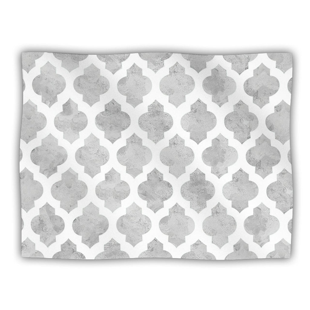[Australia] - KESS InHouse Amanda Lane Gray Moroccan Grey White Pet Blanket, 40 by 30-Inch 
