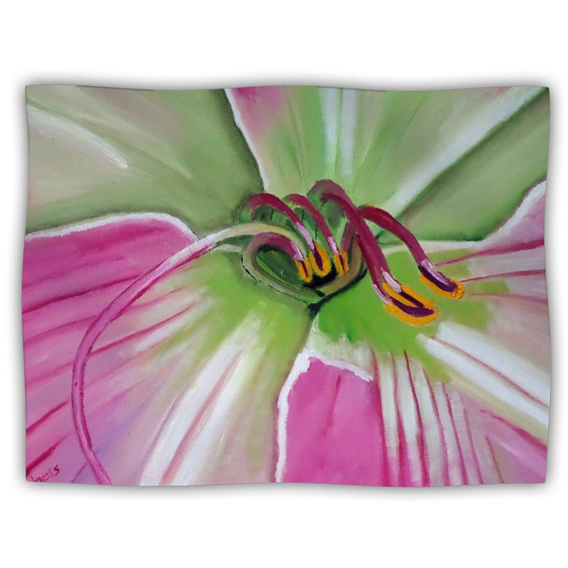 [Australia] - KESS InHouse Cathy Rodgers Pink and Green Flower Pet Blanket, 40 by 30-Inch 