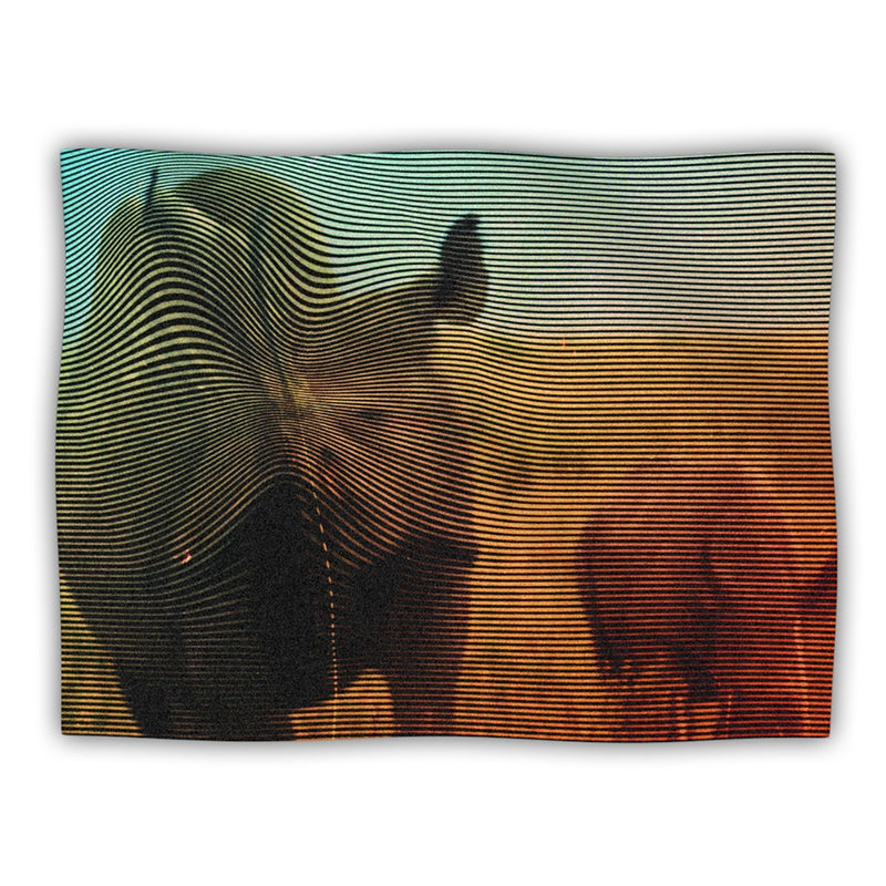 [Australia] - KESS InHouse Danny Ivan Abstract Rhino Pet Blanket, 40 by 30-Inch 