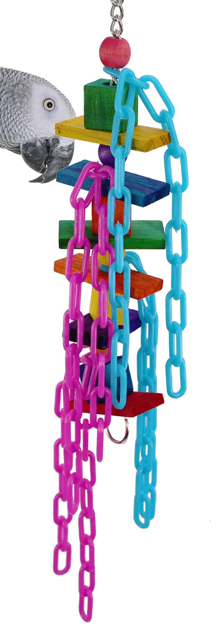 [Australia] - Bonka Bird Toys 1799 Chain Climber Bird Toy Parrot cage Toys Cages Cockatiel Conure Amazon Lorie 