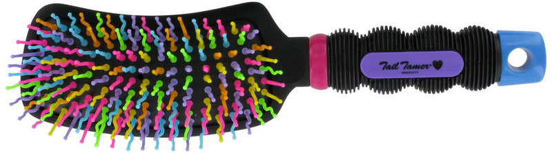 [Australia] - Tail Tamers 909RB Rainbow Curved Handle Mane and Tail Brush for Horses 
