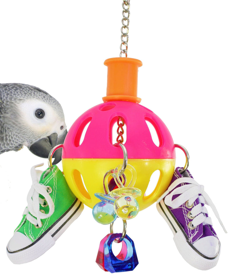 [Australia] - Bonka Bird Toys Jangle Spin Sneaker Bird Toy Parrot cage Toys Cages African Grey Conures Amazon 