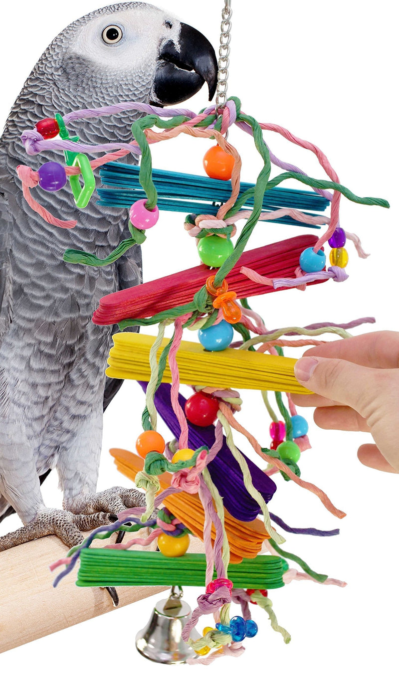 [Australia] - Bonka Bird toys 1275 Big Stick Me Bird Toy parrot cage toys cages african grey conures amazon 