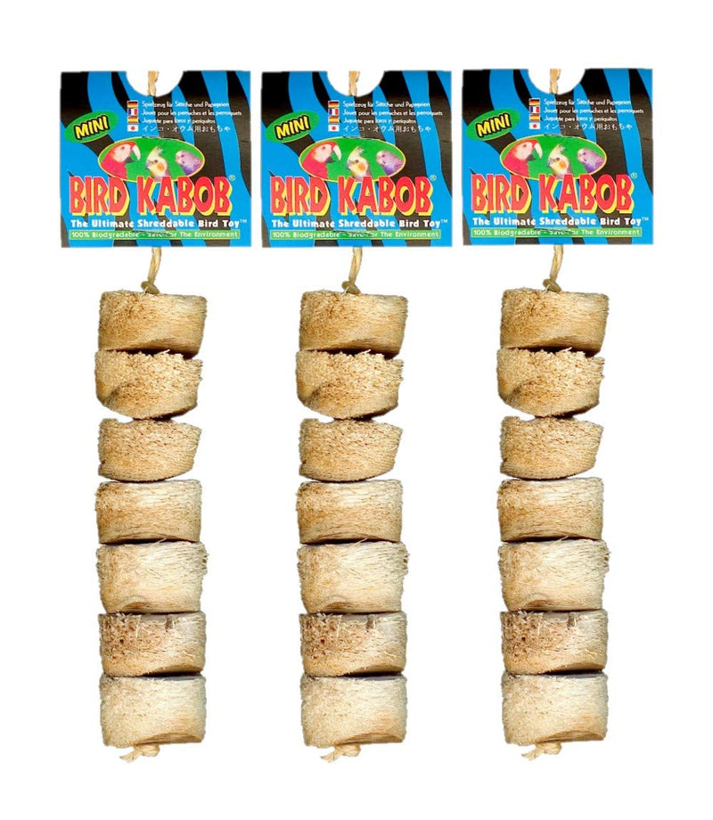 Bird Kabob Shreddable Parrot Toy Mini (3 Pack) - PawsPlanet Australia
