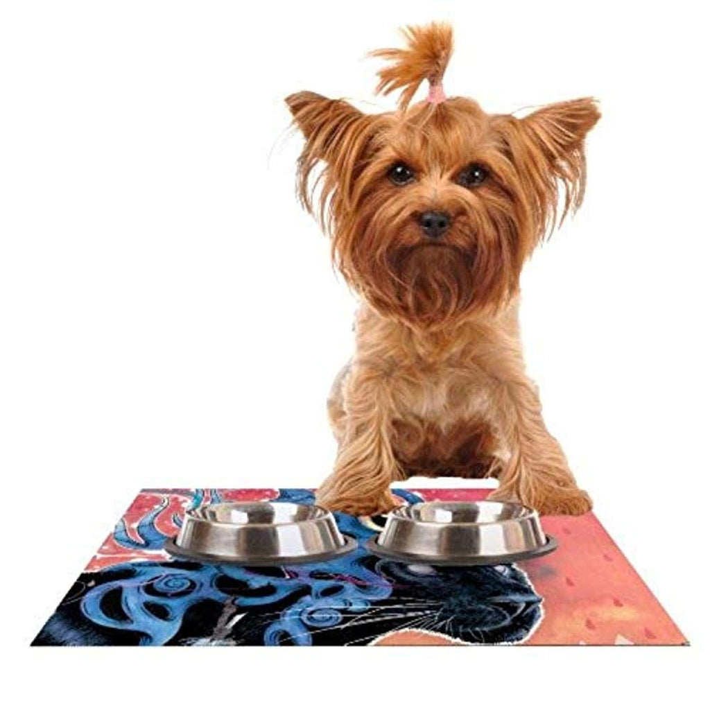 [Australia] - KESS InHouse Mat Miller Fraser Feeding Mat for Pet Bowl, 24 by 15-Inch 