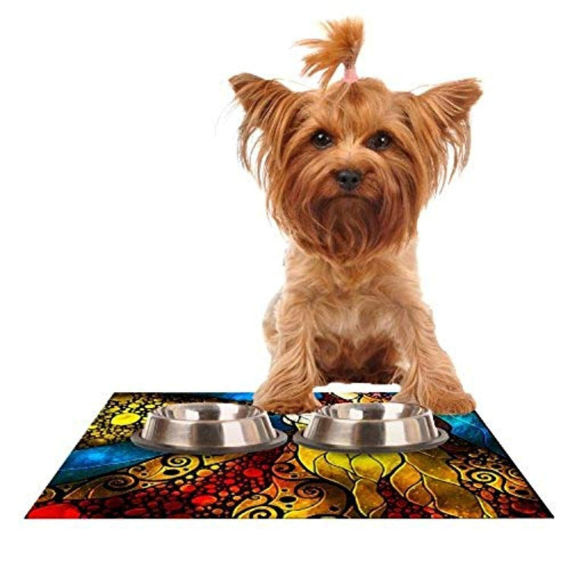 [Australia] - KESS InHouse Mandie Manzano What Child is This Feeding Mat for Pet Bowl, 24 by 15-Inch 