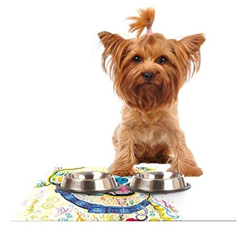 [Australia] - KESS InHouse Rebecca Fischer Milo Feeding Mat for Pet Bowl, 18 by 13-Inch 