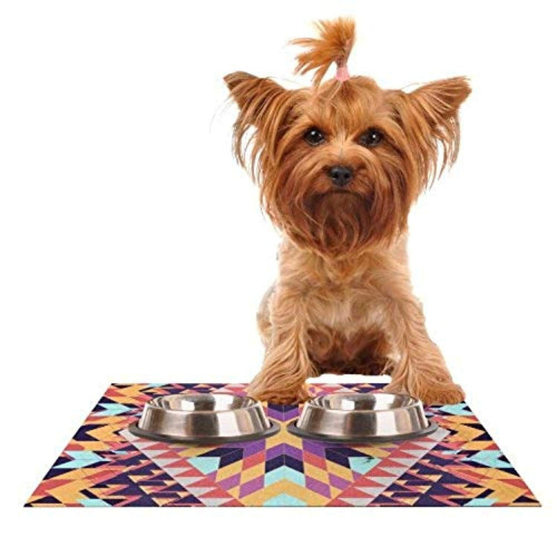 [Australia] - KESS InHouse Danny Ivan Ticky Ticky Feeding Mat for Pet Bowl, 24 by 15-Inch 