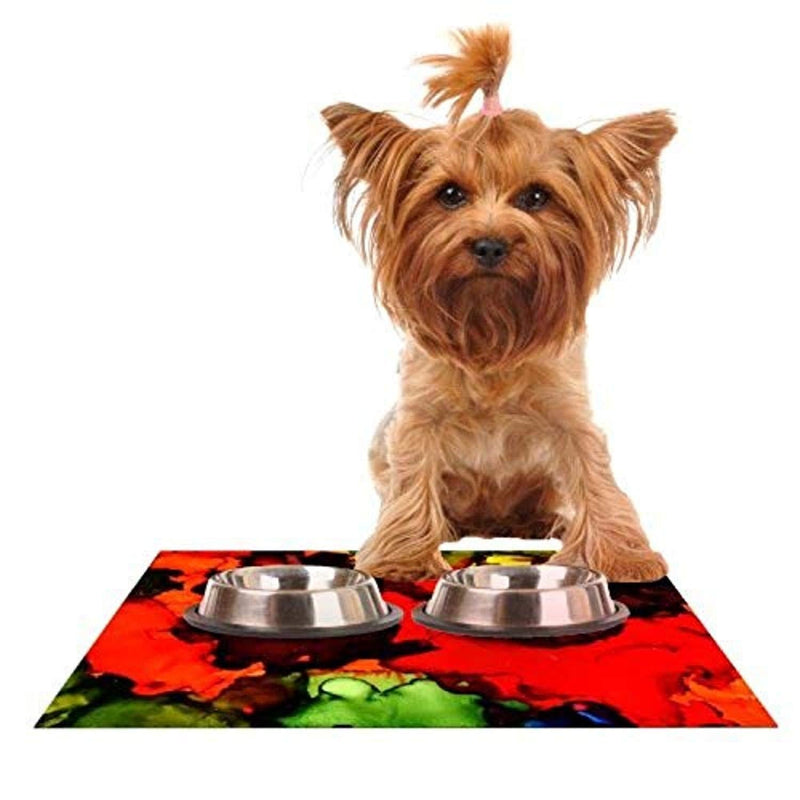 [Australia] - KESS InHouse Claire Day Beach Bum Feeding Mat for Pet Bowl, 24 by 15-Inch 