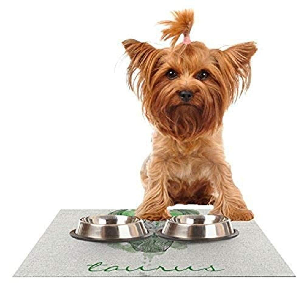 [Australia] - KESS InHouse Belinda Gillies Taurus Feeding Mat for Pet Bowl, 24 by 15-Inch 