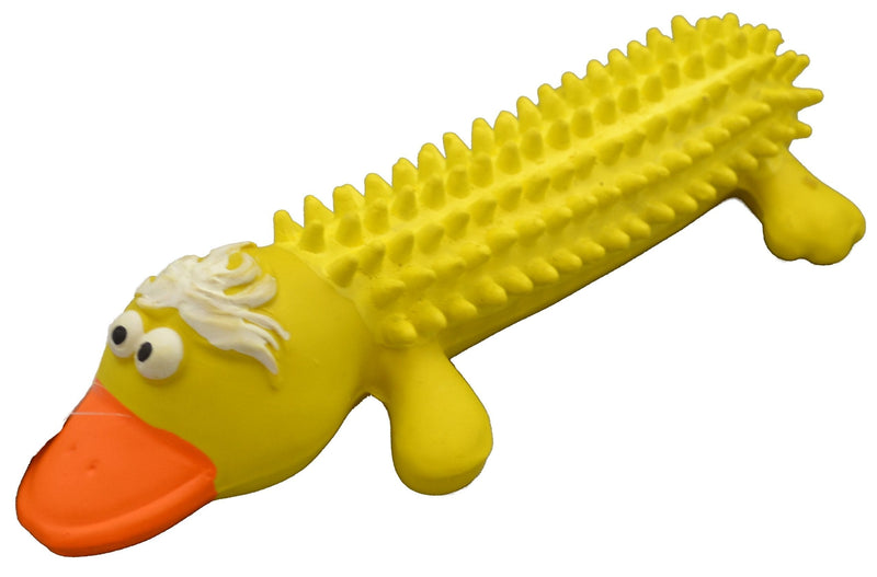 [Australia] - Amazing Pet Products Shaggy Latex Duck Squeek Toy, 6-Inch 