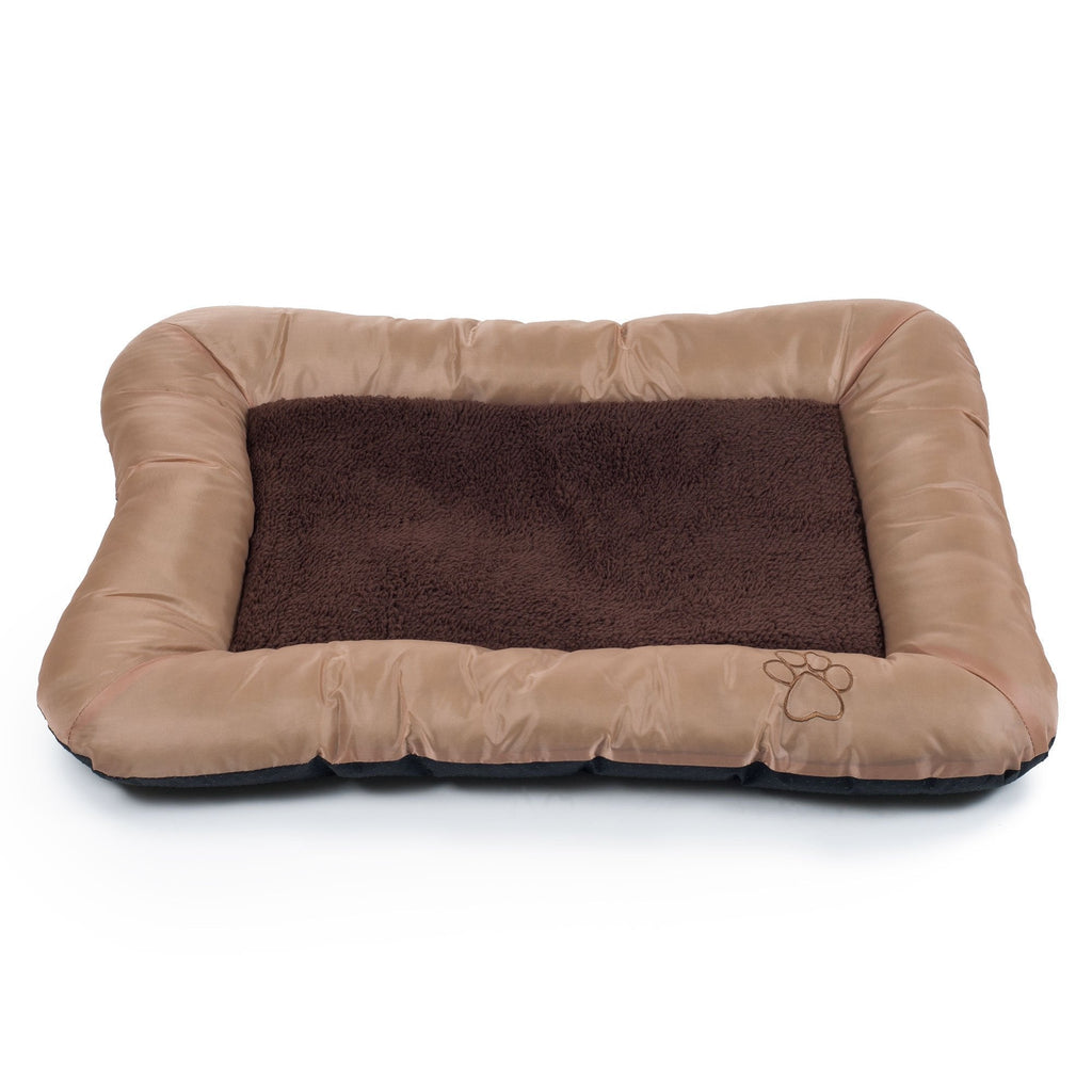 [Australia] - PETMAKER Plush Cozy Pet Crate/Pet Bed Medium Tan 