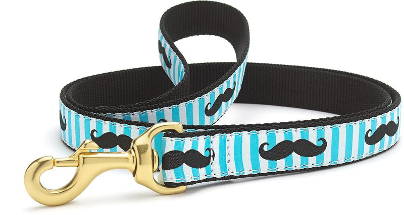 [Australia] - Up Country Funny Mustache Dog Leash 6 ft Wide (1" wide) 