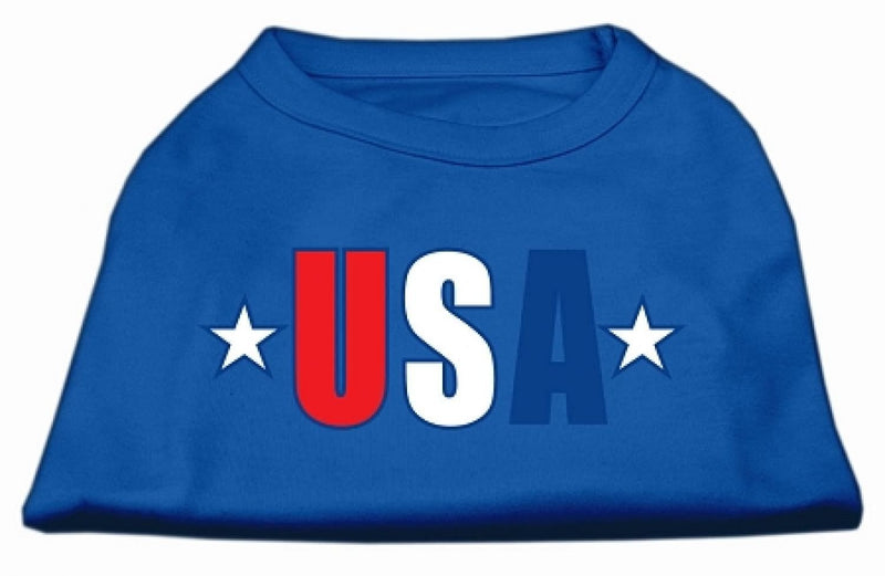 [Australia] - Mirage Pet Products USA Star Screen Print Shirt, X-Small, Blue 