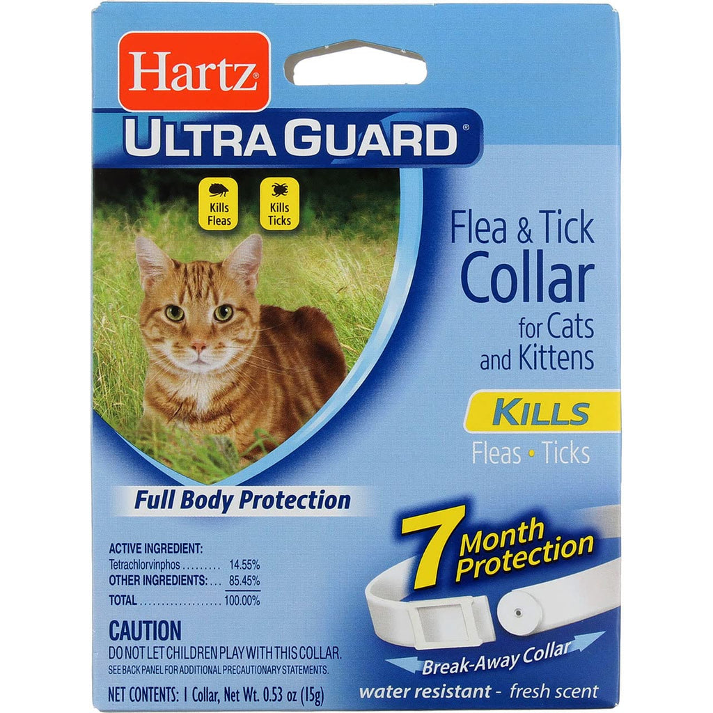 Hartz UltraGuard Flea & Tick Cat and Kitten Collar, White 1 ea (Pack of 18) - PawsPlanet Australia