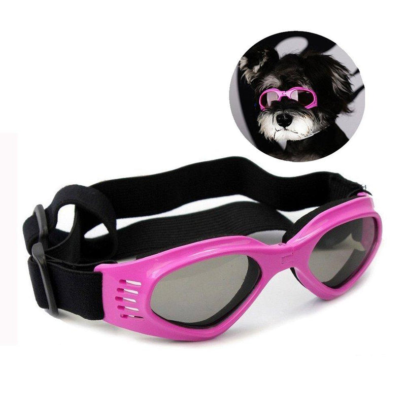 Enjoying Pet Goggles - Sun Goggles Dog Sunglasses UV Protection Sun Glasses for Medium and Small Dogs Pink - PawsPlanet Australia